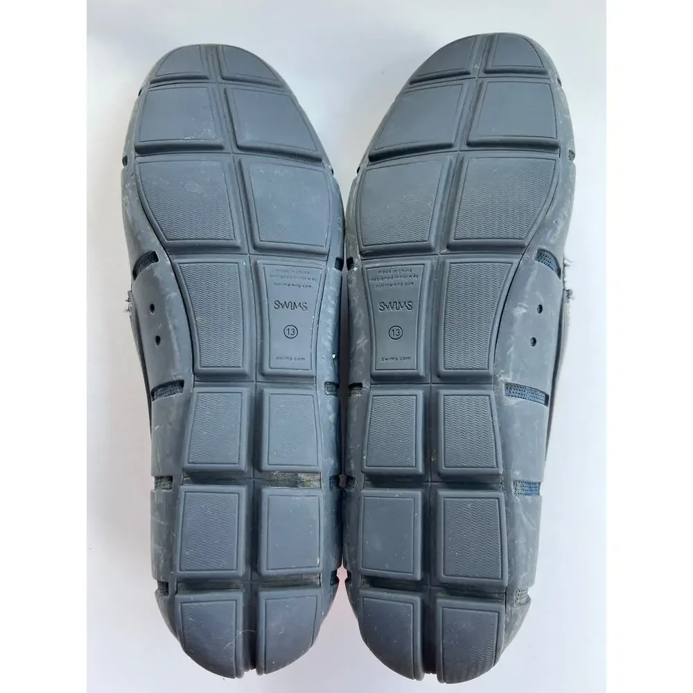 SWIMS Men's Penny Loafers - Navy Blue  Sz 13 Boat Water Shoe